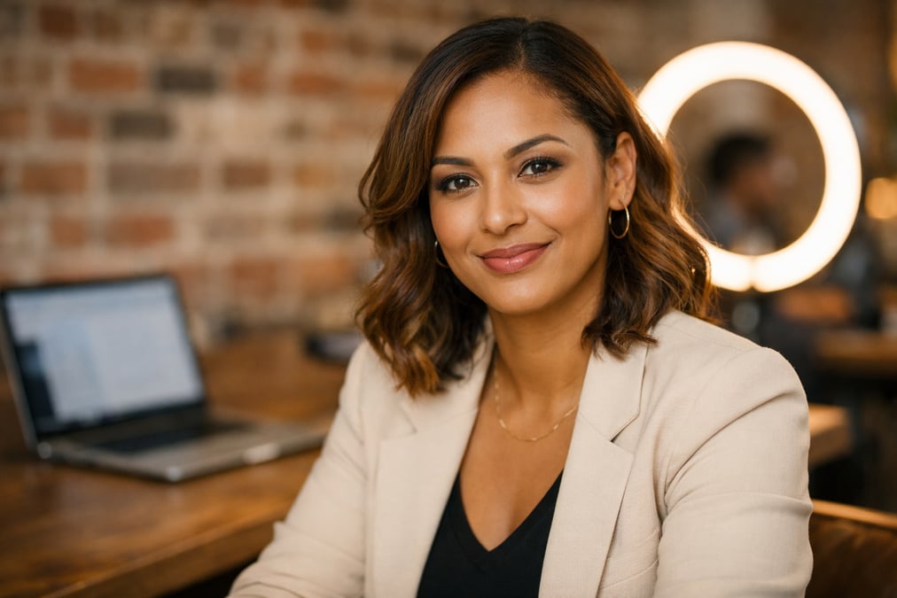 Person reviewing financial information about linkedin strategy at a desk