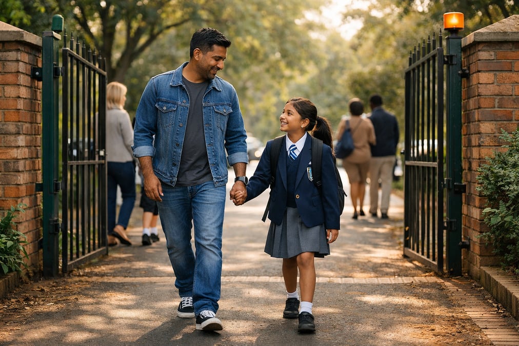 Person reviewing financial information about navigating the private school pressure at a desk